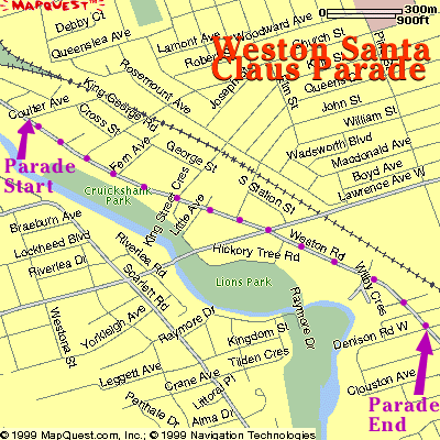 Weston Santa Claus Parade: Detailed Parade Route